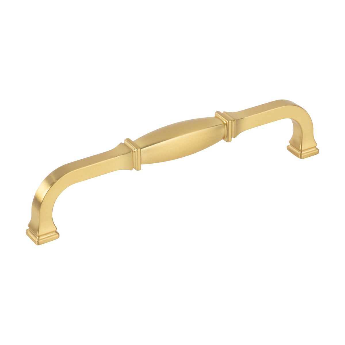Jeffrey Alexander Audrey Handle in Brushed Gold, 6 1/4"