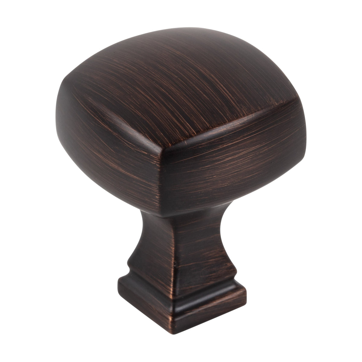Jeffrey Alexander Audrey Handle in Brushed Oil Rubbed Bronze, 1 1/8" Square Knob
