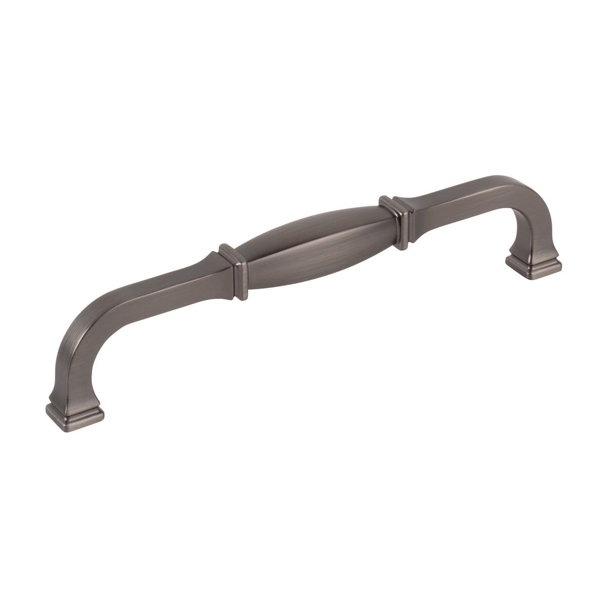 Jeffrey Alexander Audrey Handle in Brushed Pewter, 6 1/4"