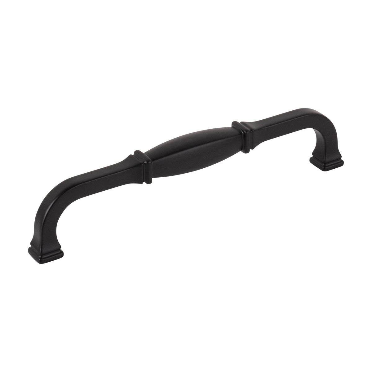 Jeffrey Alexander Audrey Handle in Matte Black, 6 1/4"