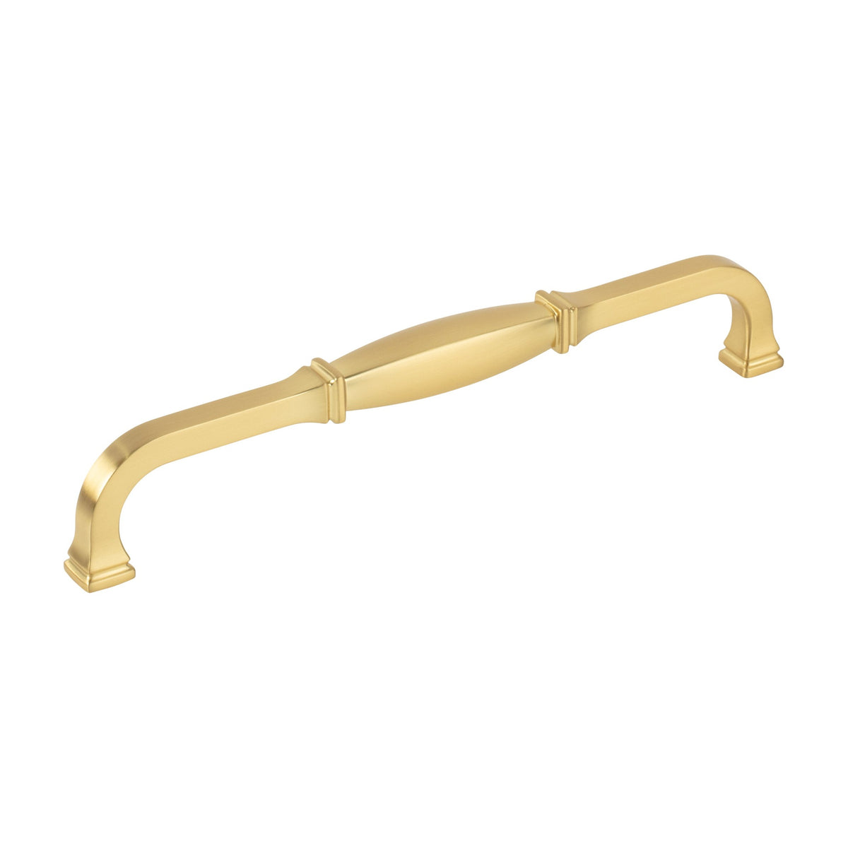 Jeffrey Alexander Audrey Handle in Brushed Gold, 7 1/2"