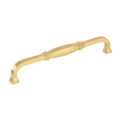 Jeffrey Alexander Audrey Handle in Brushed Gold, 7 1/2"