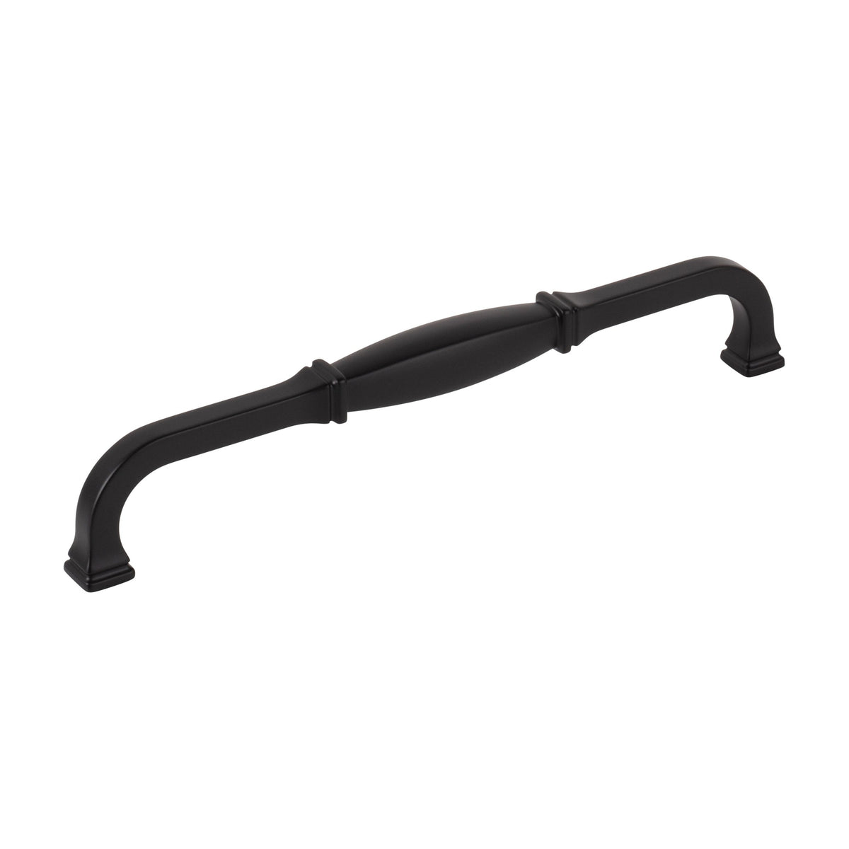 Jeffrey Alexander Audrey Handle in Matte Black, 7 1/2"