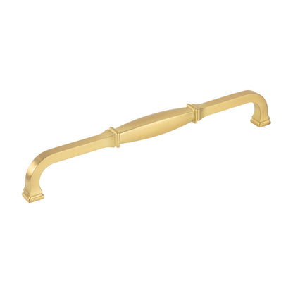 Jeffrey Alexander Audrey Handle in Brushed Gold, 8 13/16"