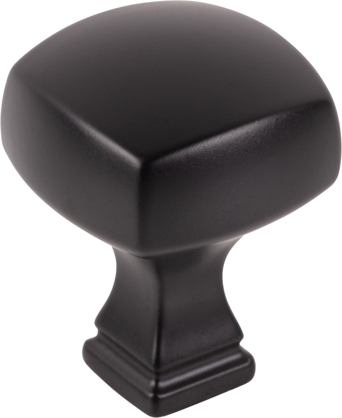 Jeffrey Alexander Audrey Handle in Matte Black, 1 1/8" Square Knob