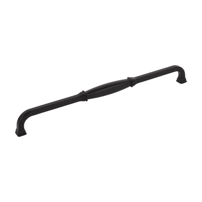 Jeffrey Alexander Audrey Handle in Matte Black, 12"