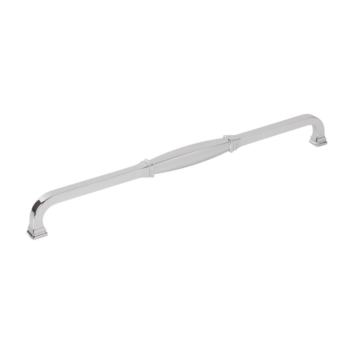 Jeffrey Alexander Audrey Handle in Polished Chrome, 12"