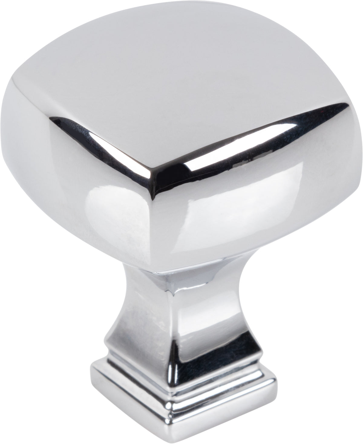 Jeffrey Alexander Audrey Handle in Polished Chrome, 1 1/8" Square Knob