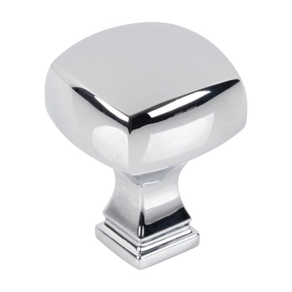 Jeffrey Alexander Audrey Handle in Polished Chrome, 1 1/8" Square Knob