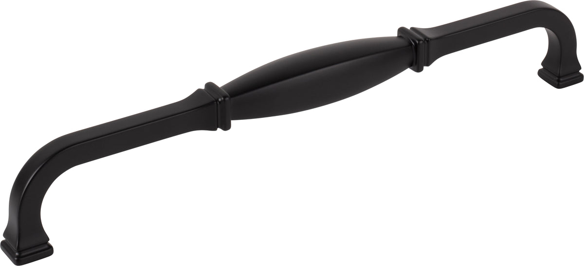 Jeffrey Alexander Audrey Handle in Matte Black, 12" Appliance Handle