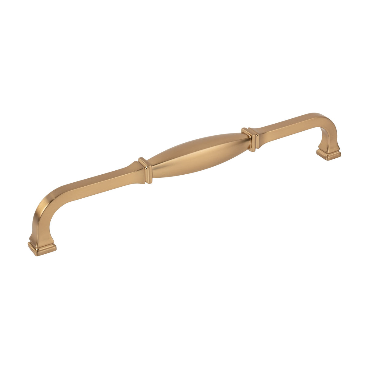 Jeffrey Alexander Audrey Handle in Satin Bronze, 12" Appliance Handle