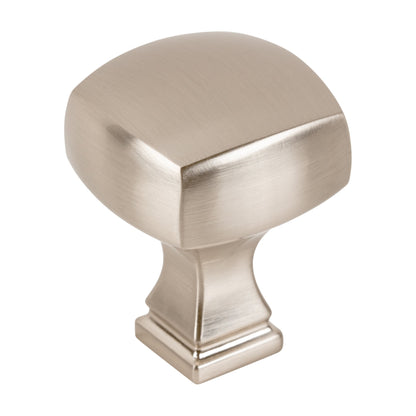 Jeffrey Alexander Audrey Handle in Satin Nickel, 1 1/8" Square Knob