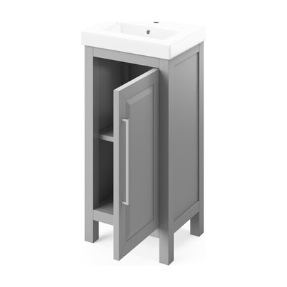 Jeffrey Alexander Cade 18" Single Bowl Freestanding Bathroom Vanity, alternate view