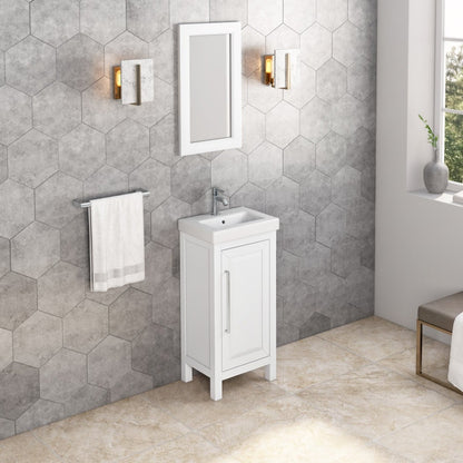 Jeffrey Alexander Cade 18" Single Bowl Freestanding Bathroom Vanity, alternate view
