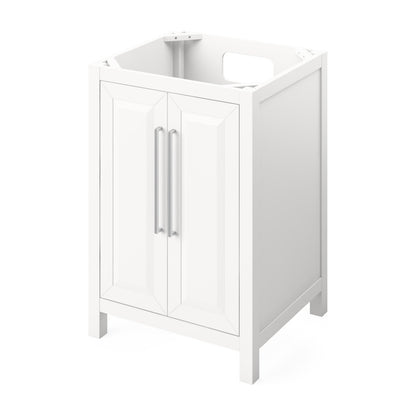 Jeffrey Alexander Cade 24" Single Bowl Freestanding Bathroom Vanity, White