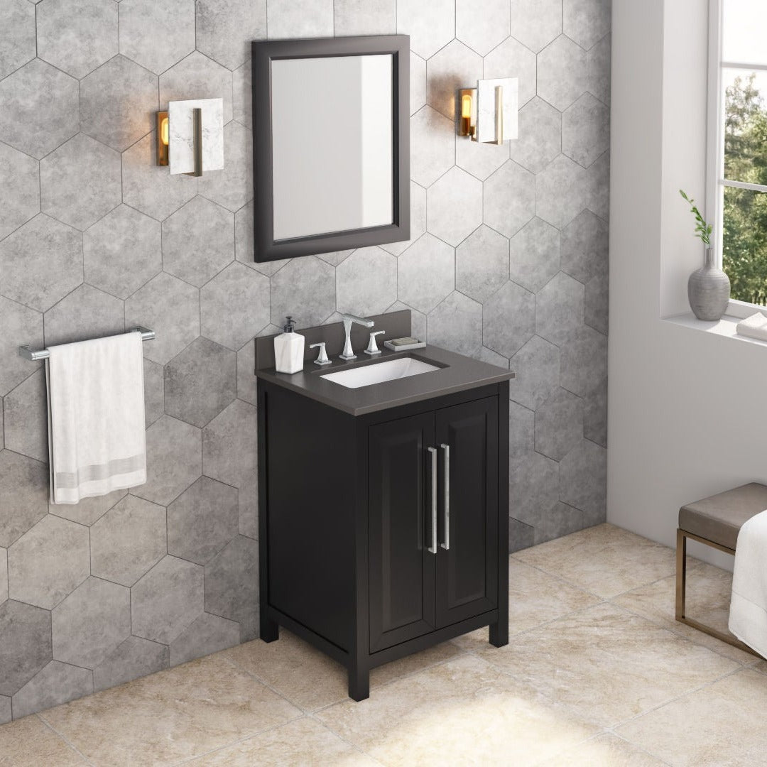Jeffrey Alexander Cade 24" Single Bowl Freestanding Bathroom Vanity, alternate view
