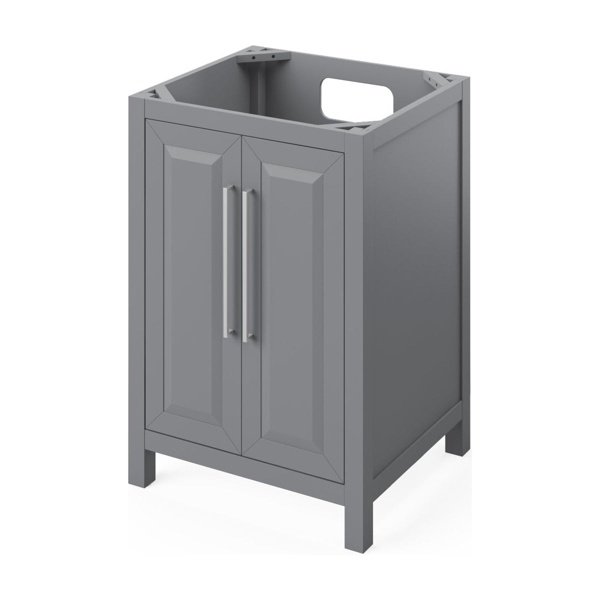 Jeffrey Alexander Cade 24" Single Bowl Freestanding Bathroom Vanity, Grey