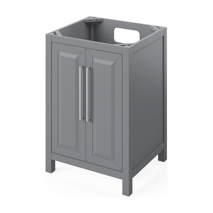 Jeffrey Alexander Cade 24" Single Bowl Freestanding Bathroom Vanity, Grey