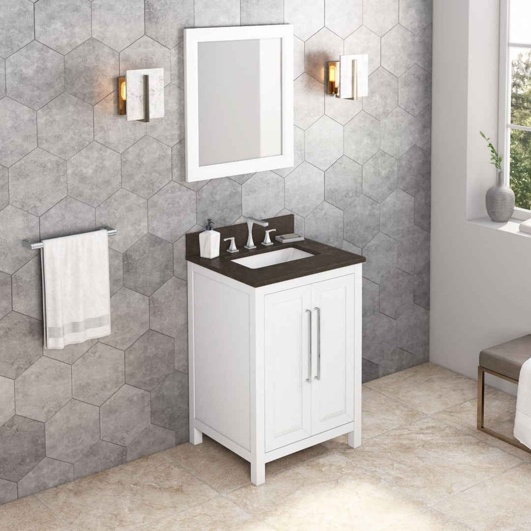 Jeffrey Alexander Cade 24" Single Bowl Freestanding Bathroom Vanity, alternate view