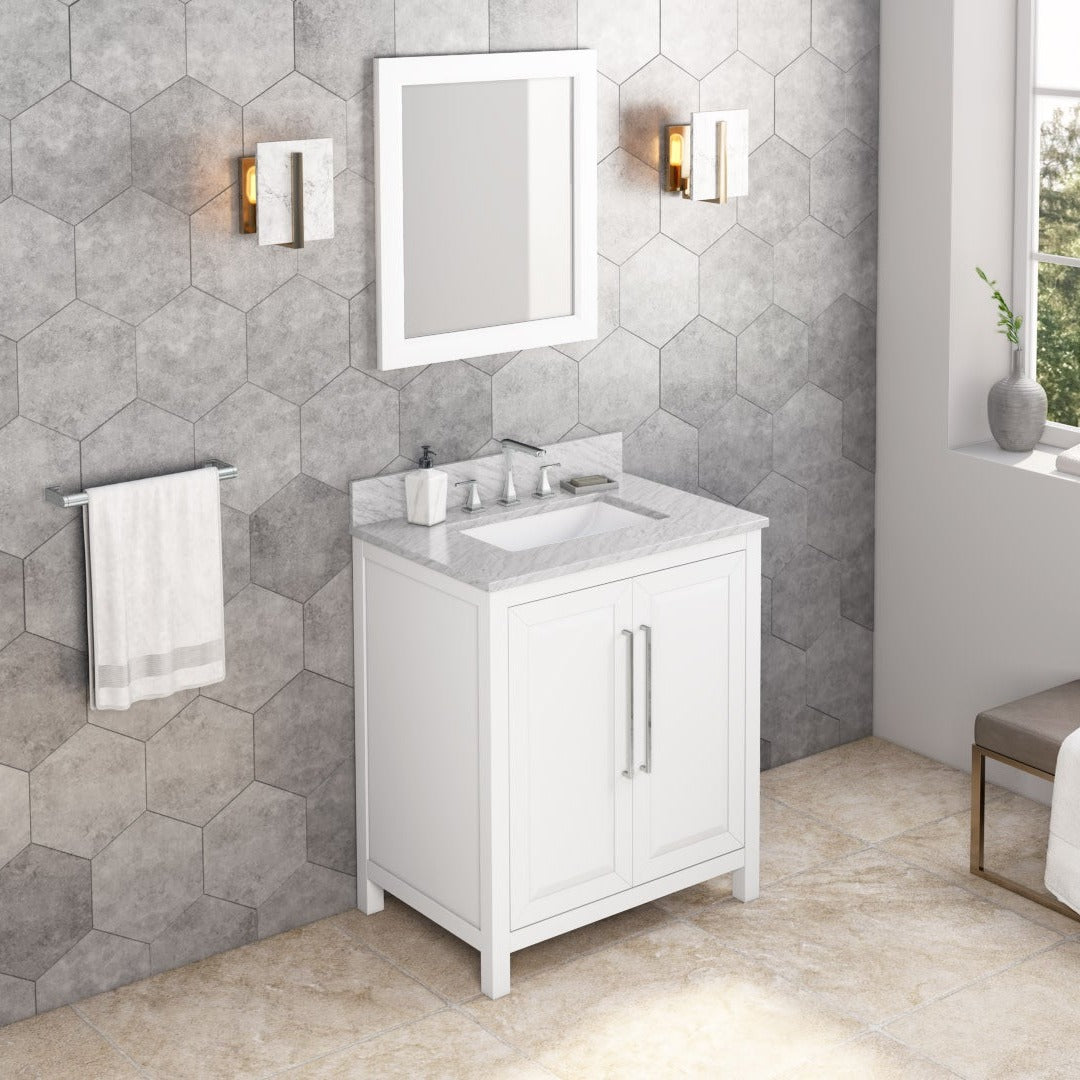 Jeffrey Alexander Cade 30" Single Bowl Freestanding Bathroom Vanity, alternate view