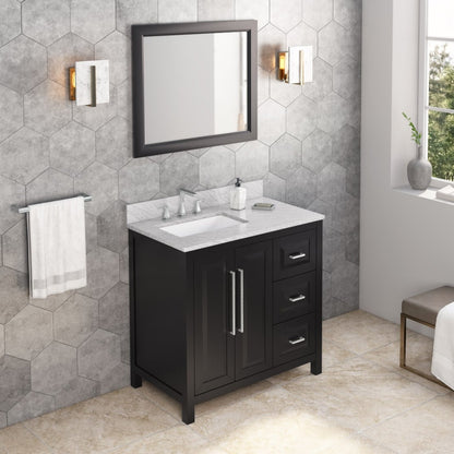 Jeffrey Alexander Cade 36" Left Offset Bowl Freestanding Bathroom Vanity, alternate view