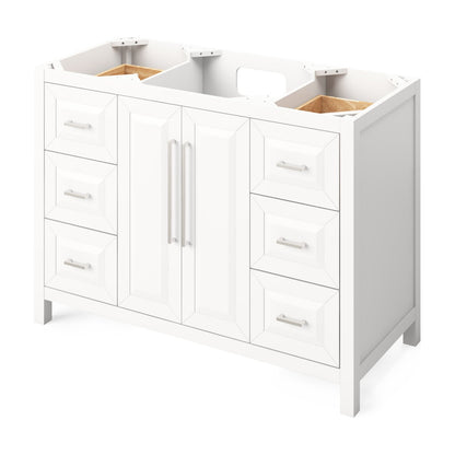 Jeffrey Alexander Cade 48" Single Bowl Freestanding Bathroom Vanity, White