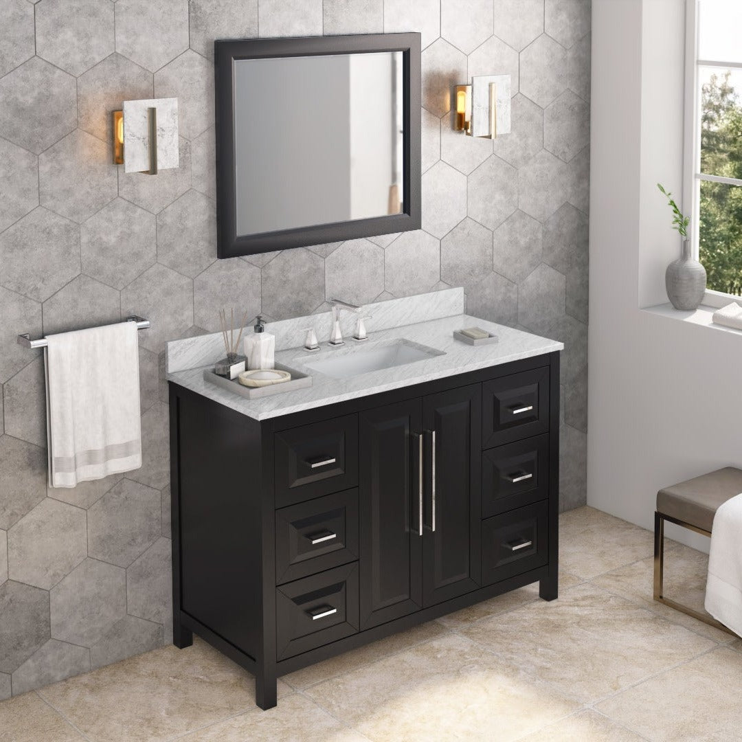 Jeffrey Alexander Cade 48" Single Bowl Freestanding Bathroom Vanity, alternate view