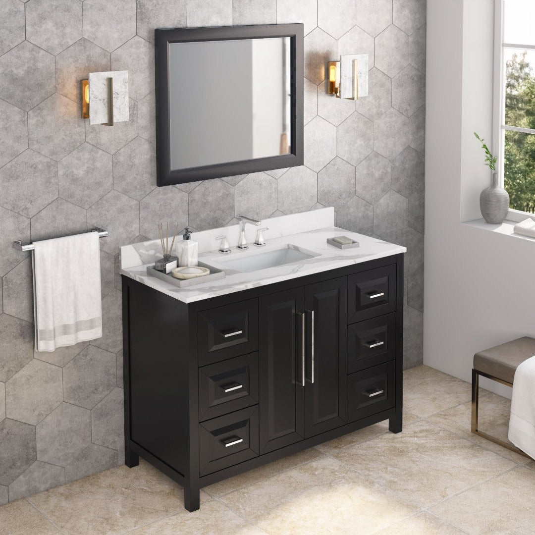 Jeffrey Alexander Cade 48" Single Bowl Freestanding Bathroom Vanity, alternate view