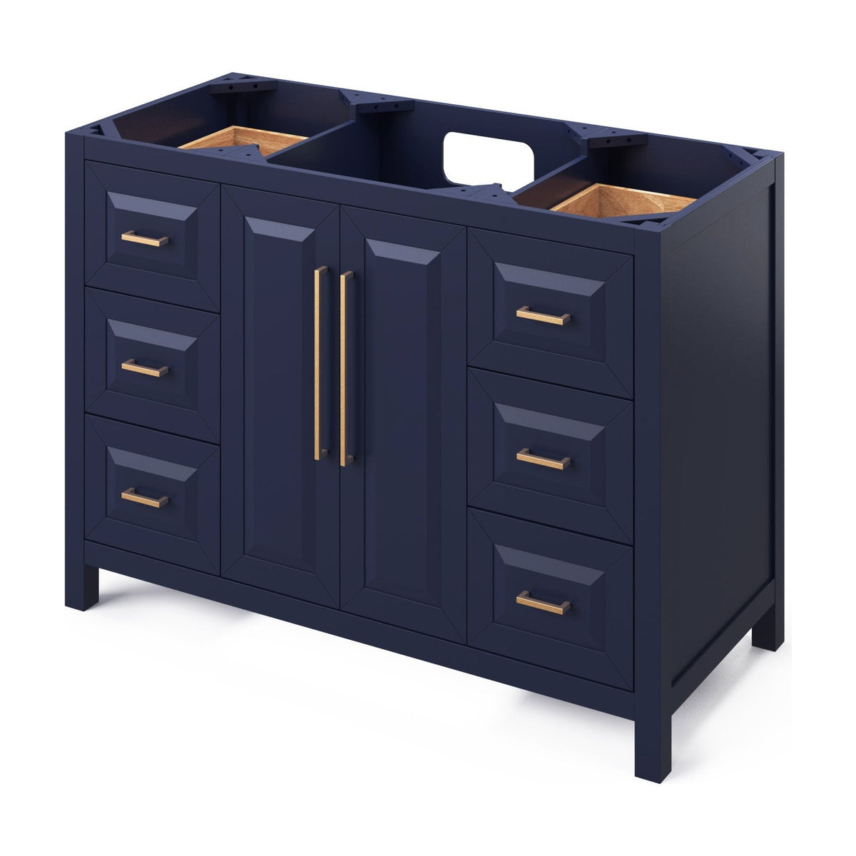 Jeffrey Alexander Cade 48" Single Bowl Freestanding Bathroom Vanity, Hale Blue