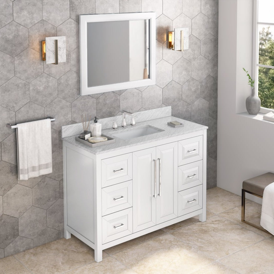 Jeffrey Alexander Cade 48" Single Bowl Freestanding Bathroom Vanity, alternate view