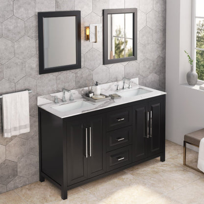 Jeffrey Alexander Cade 60" Double Bowl Freestanding Bathroom Vanity, alternate view