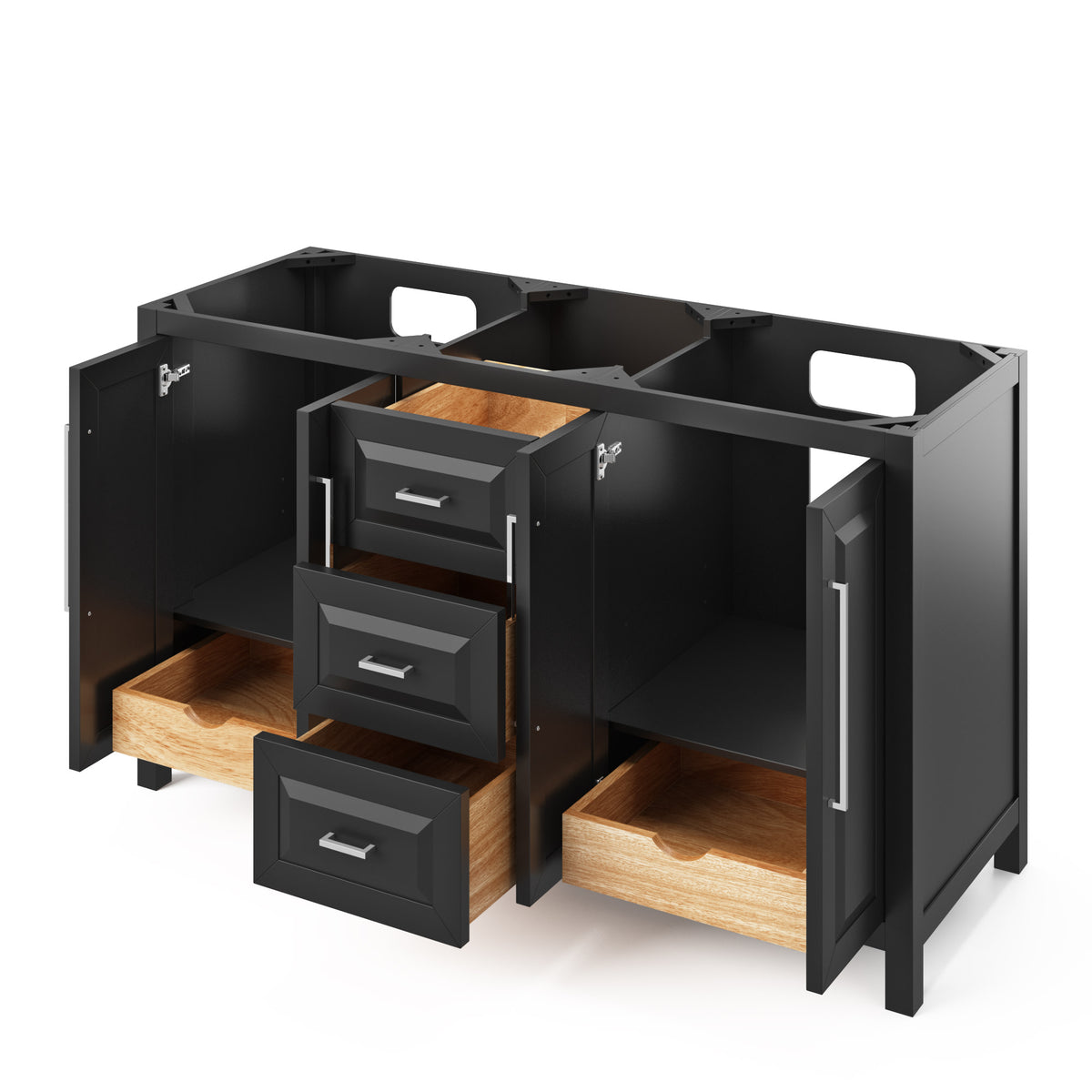 Jeffrey Alexander Cade 60" Double Bowl Freestanding Bathroom Vanity, alternate view