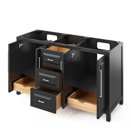 Jeffrey Alexander Cade 60" Double Bowl Freestanding Bathroom Vanity, alternate view