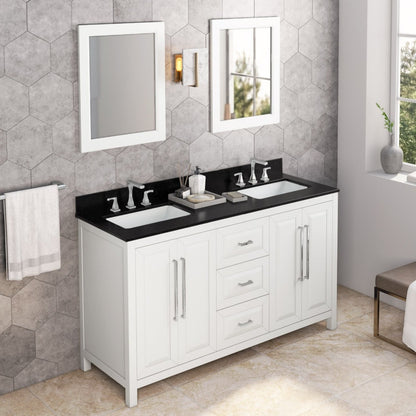 Jeffrey Alexander Cade 60" Double Bowl Freestanding Bathroom Vanity, alternate view