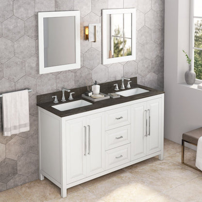 Jeffrey Alexander Cade 60" Double Bowl Freestanding Bathroom Vanity, alternate view