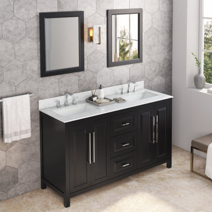Jeffrey Alexander Cade 60" Double Bowl Freestanding Bathroom Vanity, alternate view
