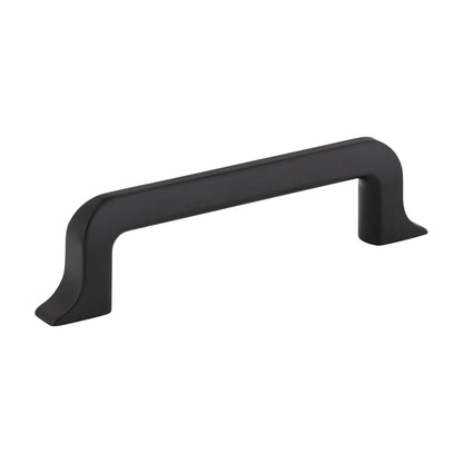 Jeffrey Alexander Callie Handle in Matte Black, 3 3/4"