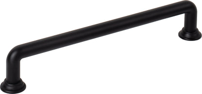 Jeffrey Alexander Davis Handle in Matte Black, 6 1/4"