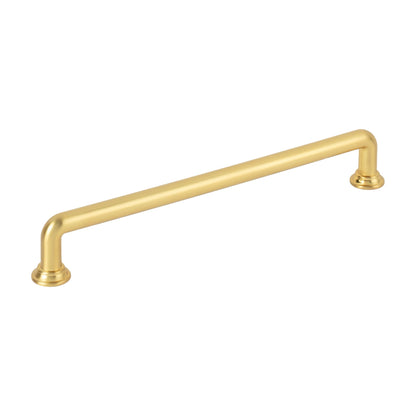 Jeffrey Alexander Davis Handle in Brushed Gold, 7 1/2"