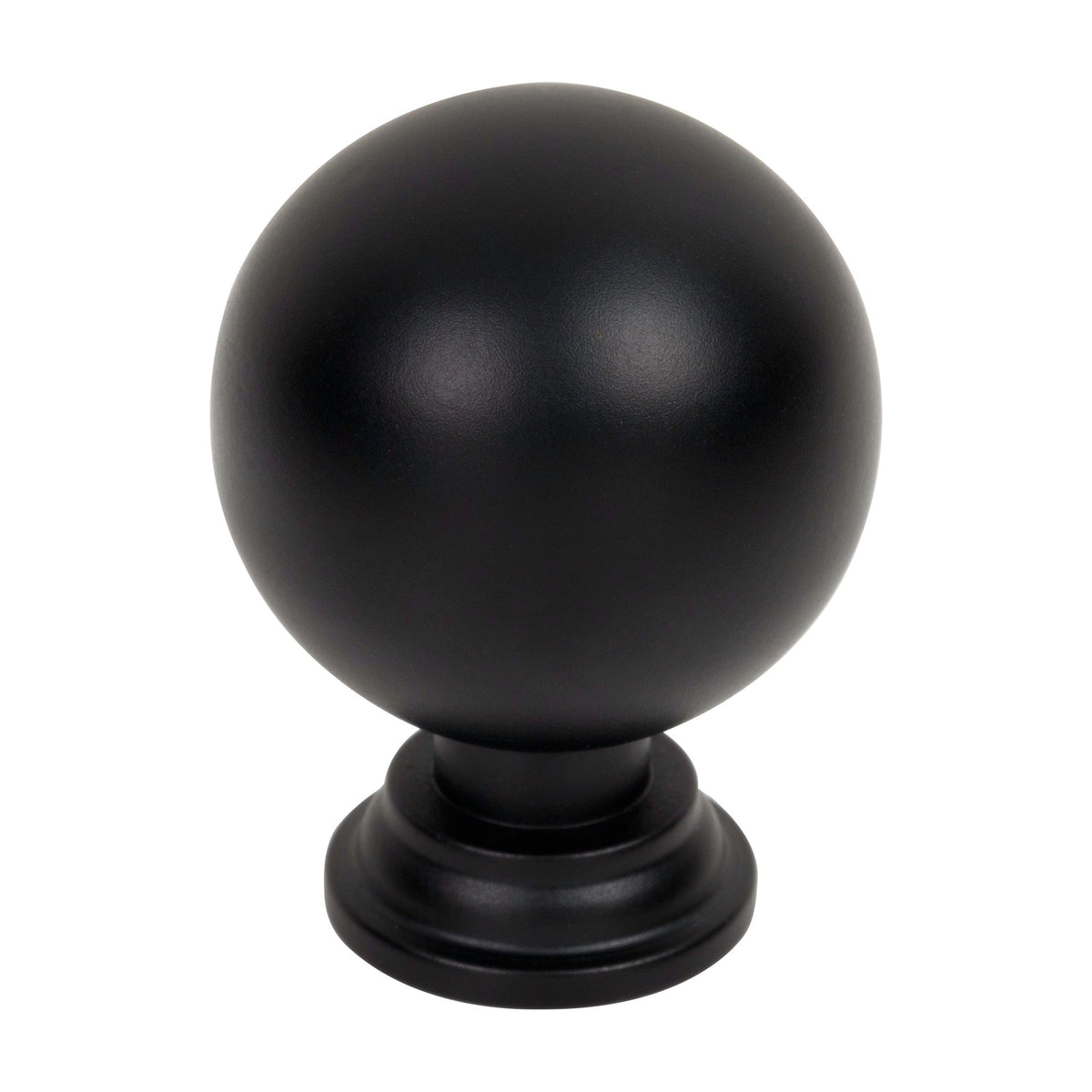 Jeffrey Alexander Davis Handle in Matte Black, Knob