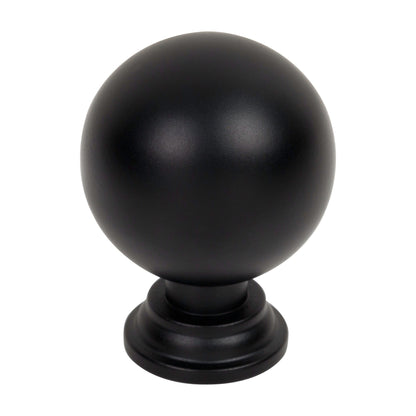 Jeffrey Alexander Davis Handle in Matte Black, Knob