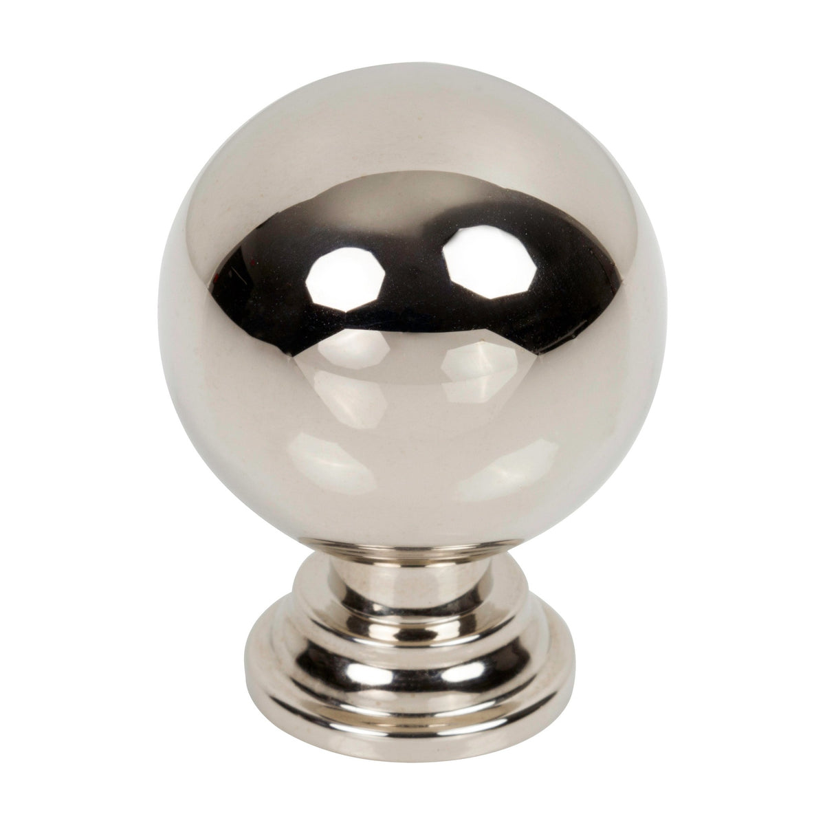 Jeffrey Alexander Davis Handle in Polished Nickel, Knob