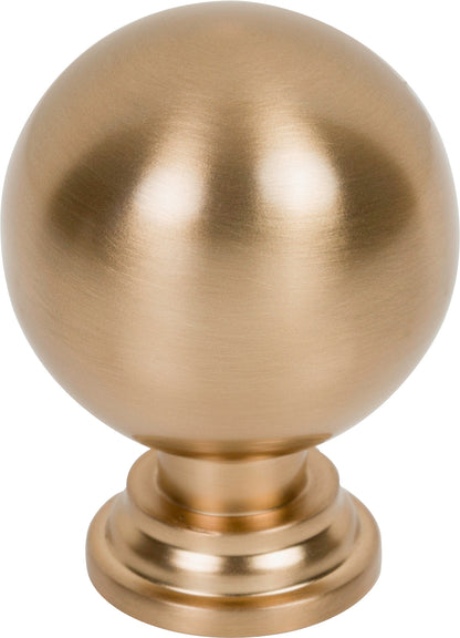 Jeffrey Alexander Davis Handle in Satin Bronze, Knob