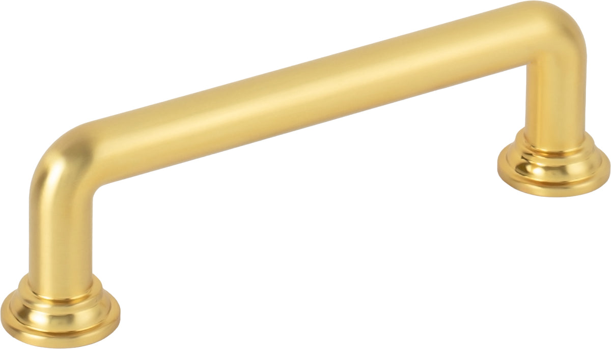 Jeffrey Alexander Davis Handle in Brushed Gold, 3 3/4"