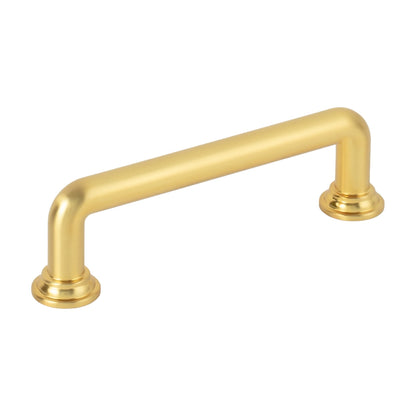 Jeffrey Alexander Davis Handle in Brushed Gold, 3 3/4"