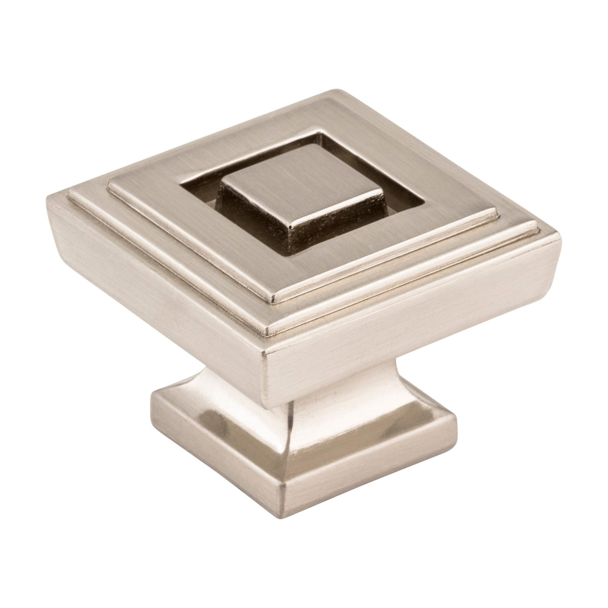 Jeffrey Alexander Delmar Handle in Satin Nickel, 1 1/4" Square Knob