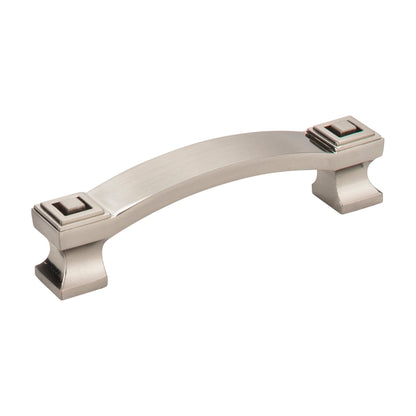 Jeffrey Alexander Delmar Handle in Satin Nickel, 3 3/4"