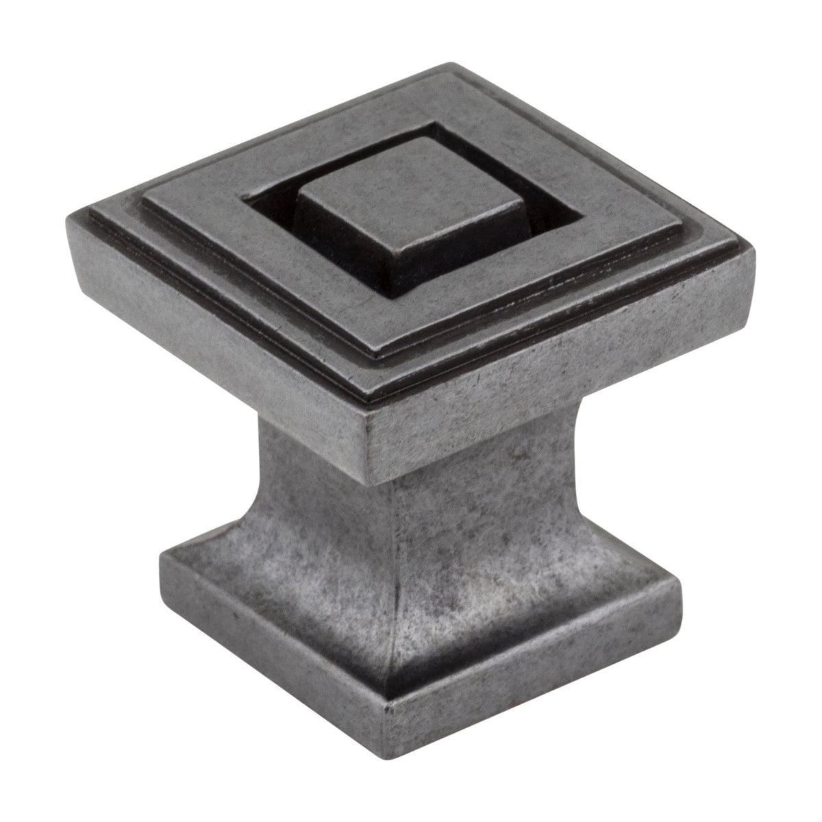 Jeffrey Alexander Delmar Handle in Gun Metal, 1" Square Knob