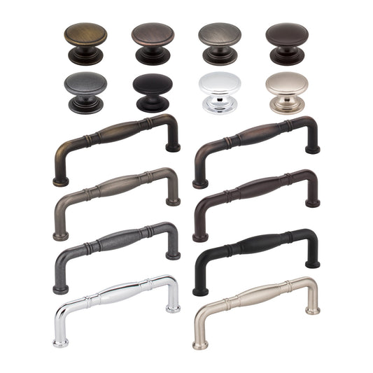 Jeffrey Alexander Durham Handle knob and pull in all 8 finishes