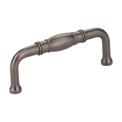 Jeffrey Alexander Durham Handle in Brushed Pewter, 3"